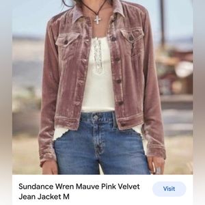 NWOT Sundance Wren Velvet Jacket  MEDIUM